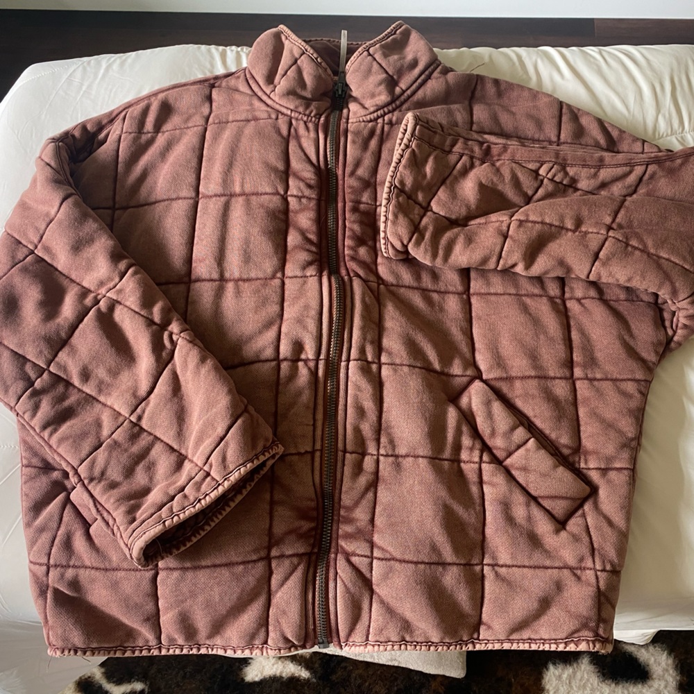 Free People Quilted Dolman Jacket